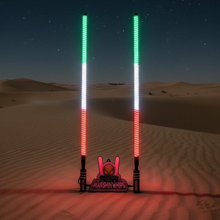 V2 Black Out LED Whip Set: The Ultimate Stealth