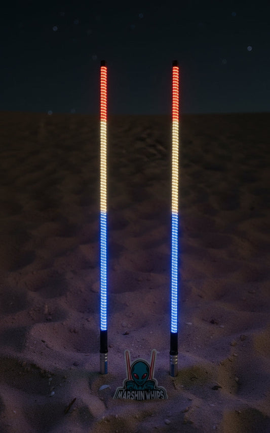Game Changer LED Whip - Red, White & Blue Single Edition