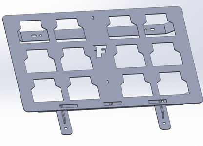 Yamaha YXZ Bed Milwaukee Packout Mount, Double by Fastlab