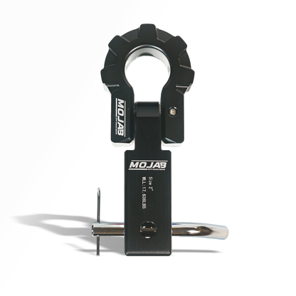 2'' Aluminum Hitch Receiver with Aluminum D-Shackle 9T (Lifetime Warranty)