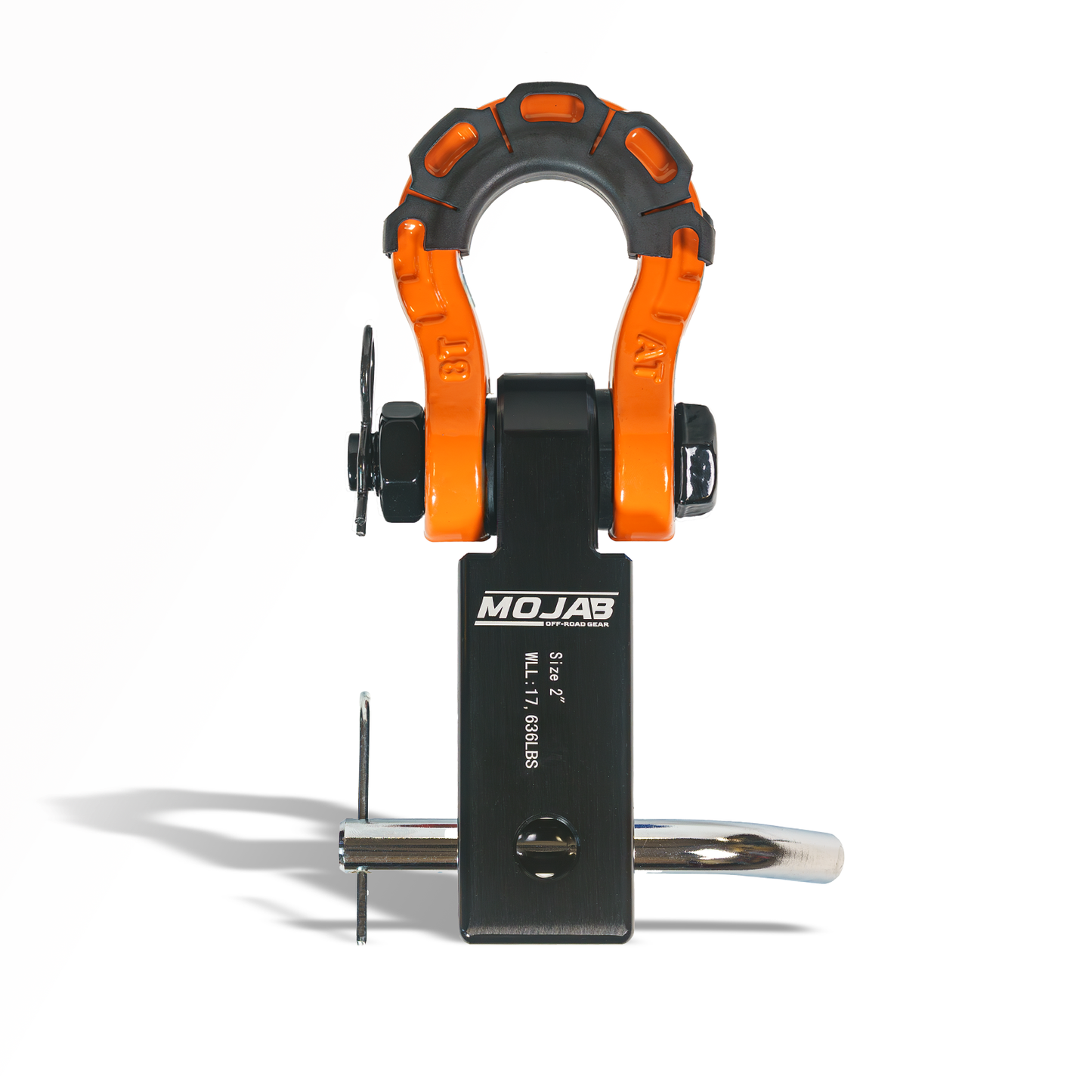 2'' Aluminum Hitch Receiver with Steel D-Shackle (LIFETIME WARRANTY)