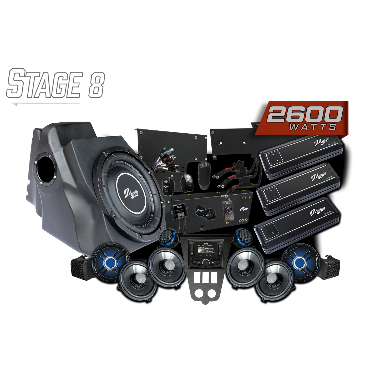 2025+ RZR® Pro Series Signature Stage 8 Stereo Kit | UTVS-PRO2-S8-S
