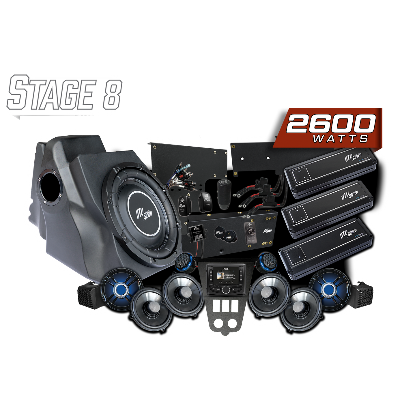 2025+ RZR® Pro Series Signature Stage 8 Stereo Kit | UTVS-PRO2-S8-S