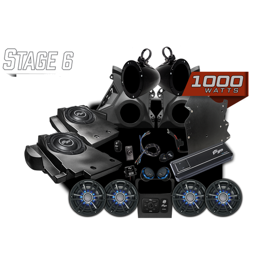 Can-Am® Maverick R Signature Series Stage 6 Stereo Kit | UTVS-R-S6-S