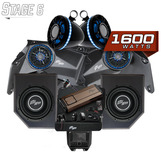 Can-Am® X3 Elite Series Stage 6 Stereo Kit | UTVS-X3-S6-E