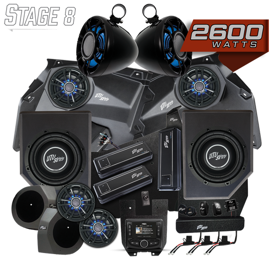 Can-Am® X3 Signature Series Stage 8 Stereo Kit | UTVS-X3-S8-S